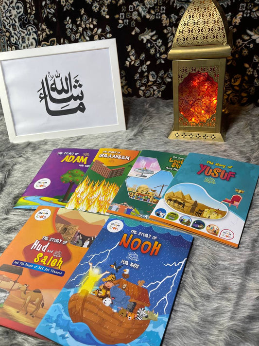 Prophet Stories for Kids: Learn about the History of Prophets of Islam in English ( 6 books)