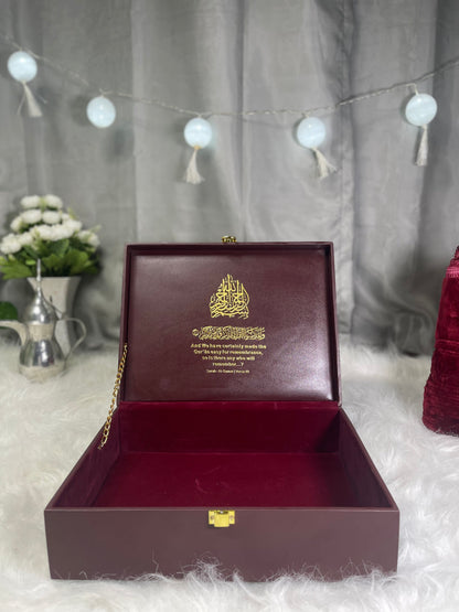 GENUINE NATURAL LEATHER QURAN BOX